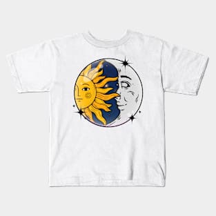 Sun and Moon in Bubble Kids T-Shirt